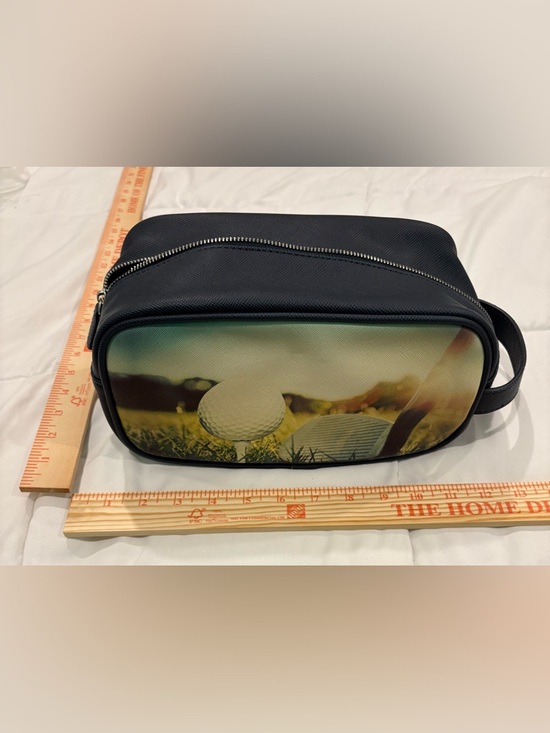 Handbags - T Harris Navy Golf Print Travel Dopp Kit